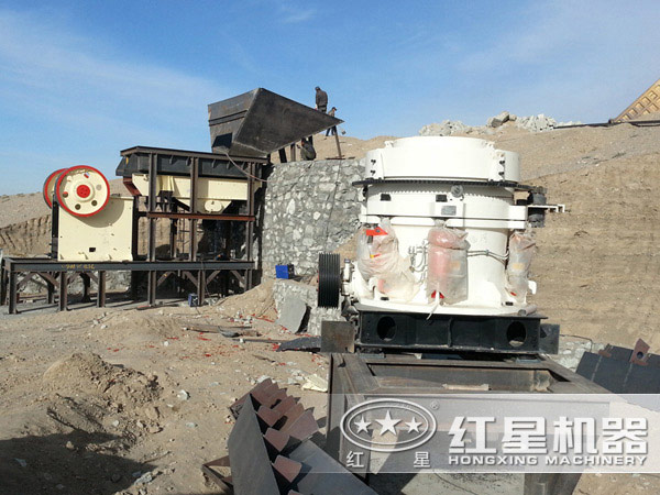 花崗巖破破碎生產(chǎn)現(xiàn)場圖