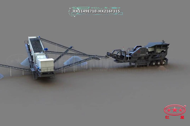 時產(chǎn)200噸移動式石子生產(chǎn)線