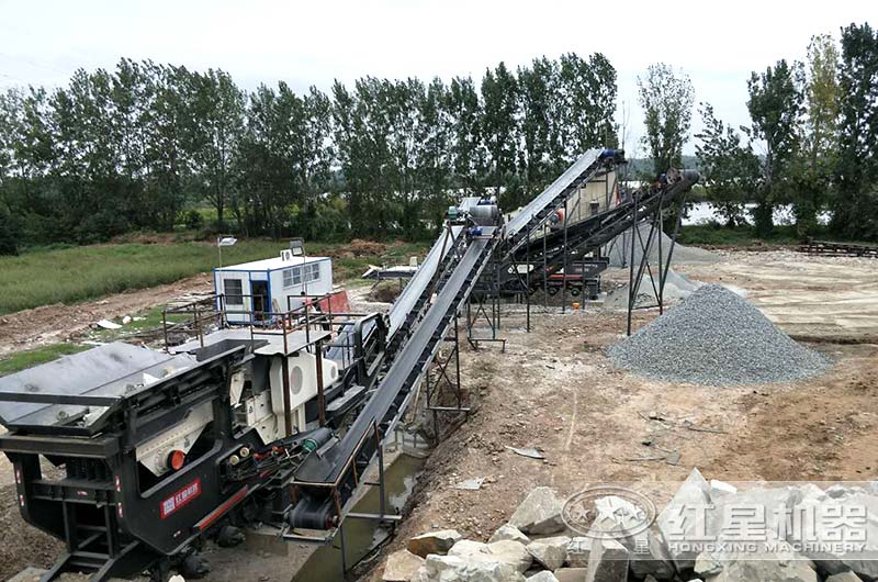 移動式泥石分離機結構緊湊、占地面積小