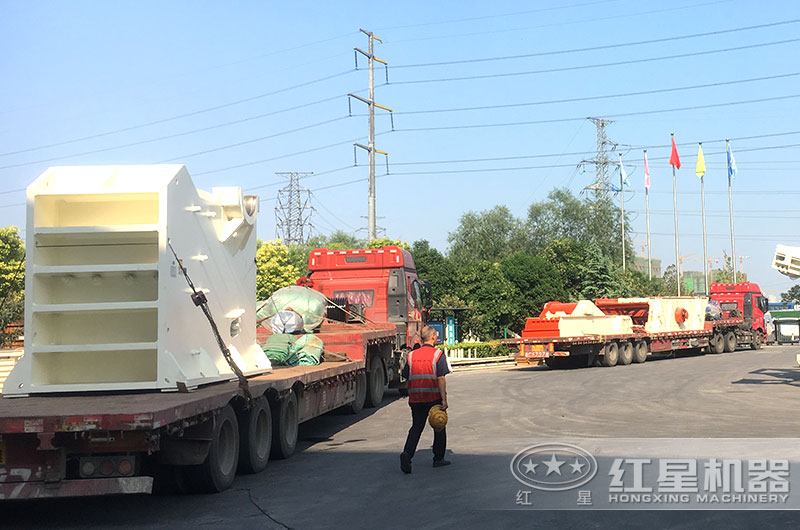 全套石子破碎生產(chǎn)線設備發(fā)往安徽