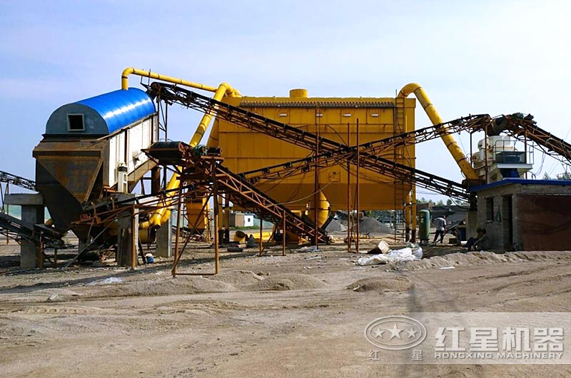 時(shí)產(chǎn)50噸小型干式制砂機(jī)生產(chǎn)線