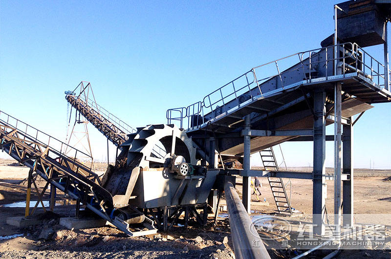 大型山沙洗砂機應用作業(yè)現(xiàn)場