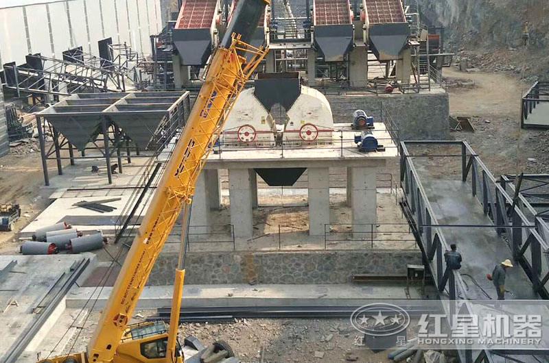 時(shí)產(chǎn)500噸石子生產(chǎn)線(xiàn)主要破碎設(shè)備直拍